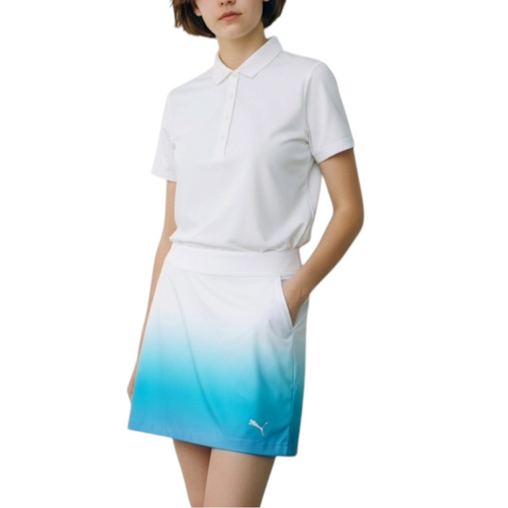 PUMA Blue Ombre Skort Size Small -- Perfect for Golf, Pickleball or Tennis